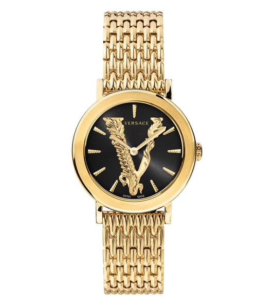 VERSACE ANALOG BLACK DAIL WOMENS WATCH - VEHC00619