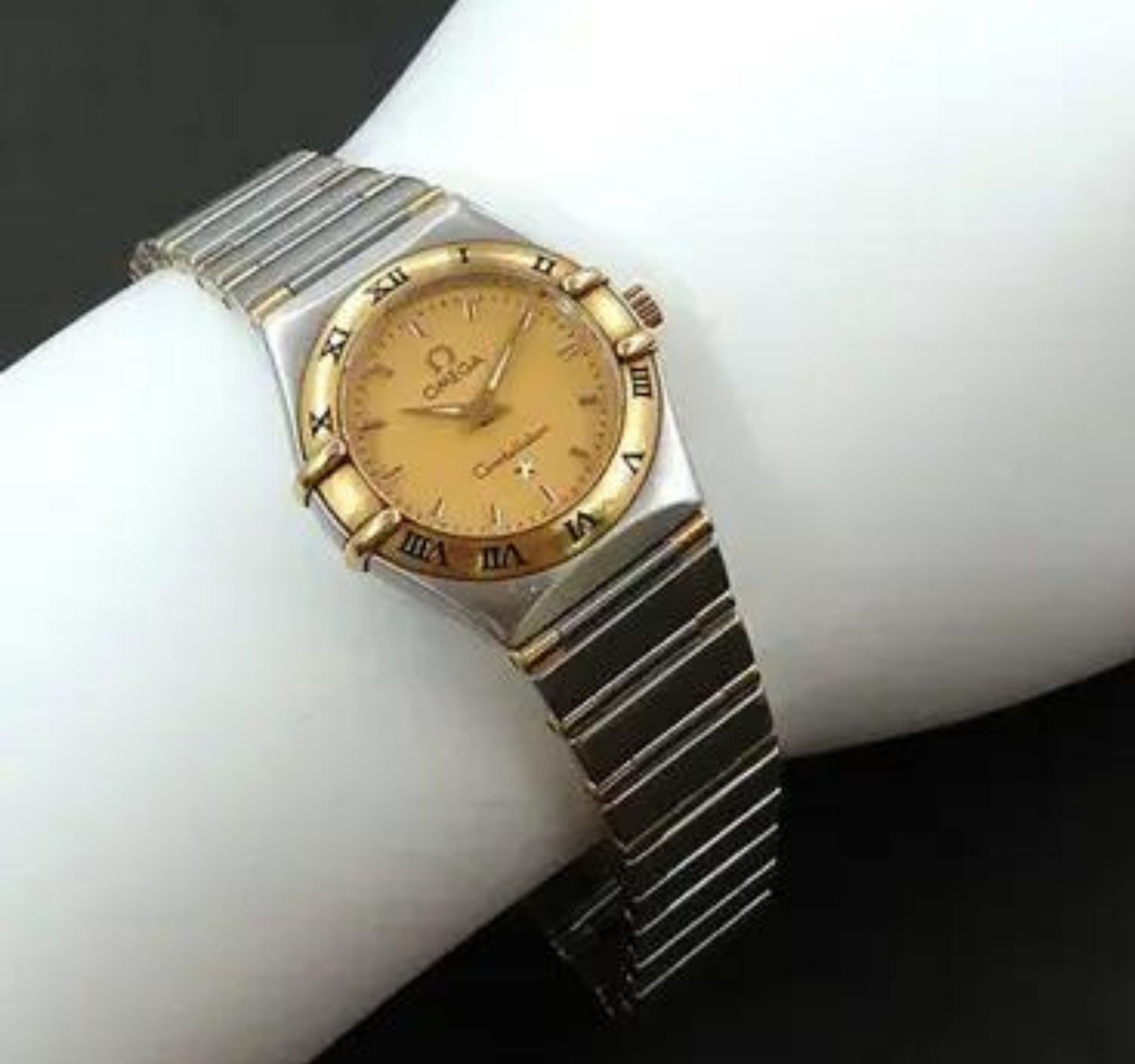 Omega OMEGA Constellation Combi 1362 10 Ladies Watch Gold Dial K18YG Quartz