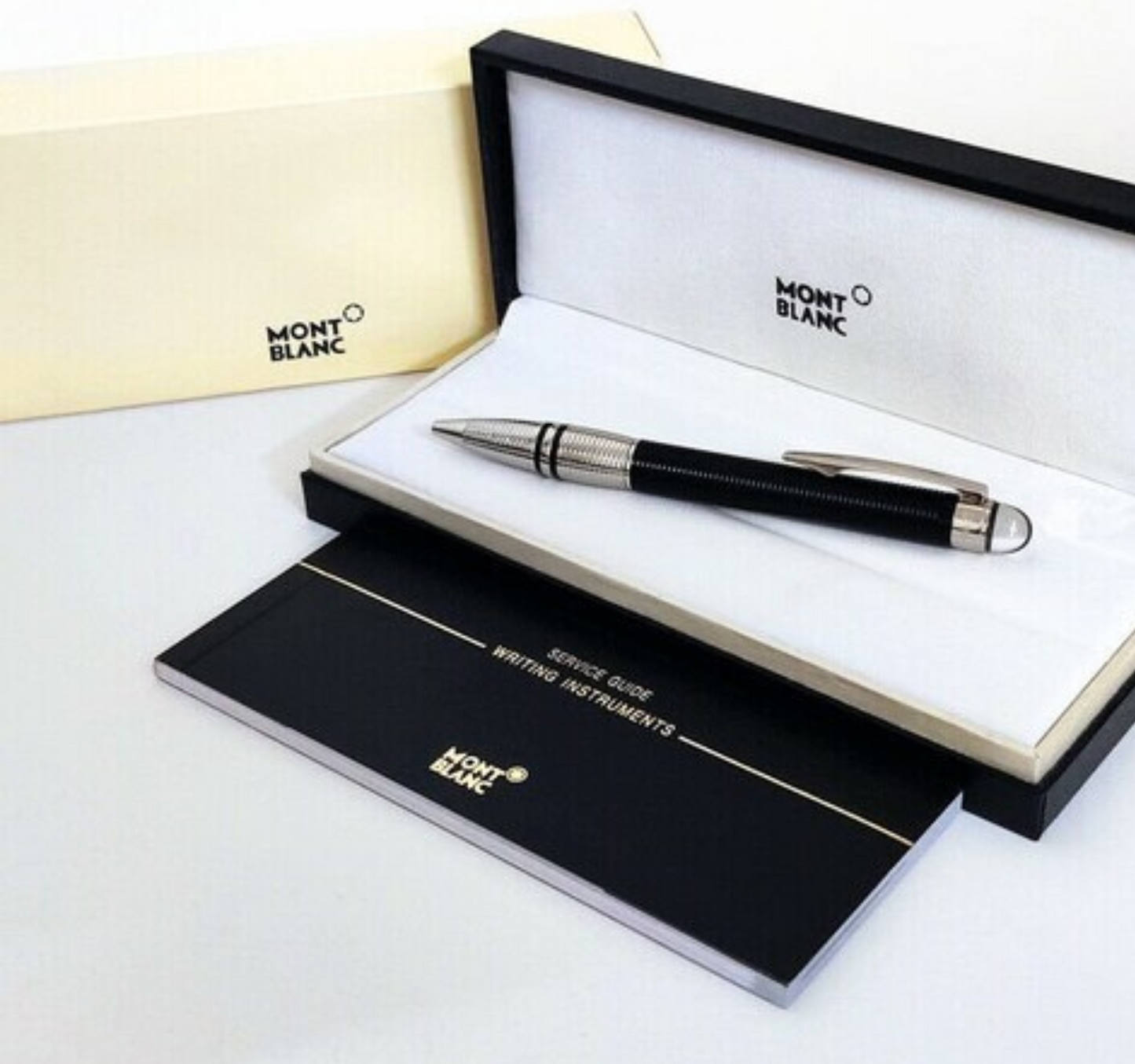 MONTBLANC STARWALKER DOUE TEXTURED TWO TONE BALLPOINT PEN