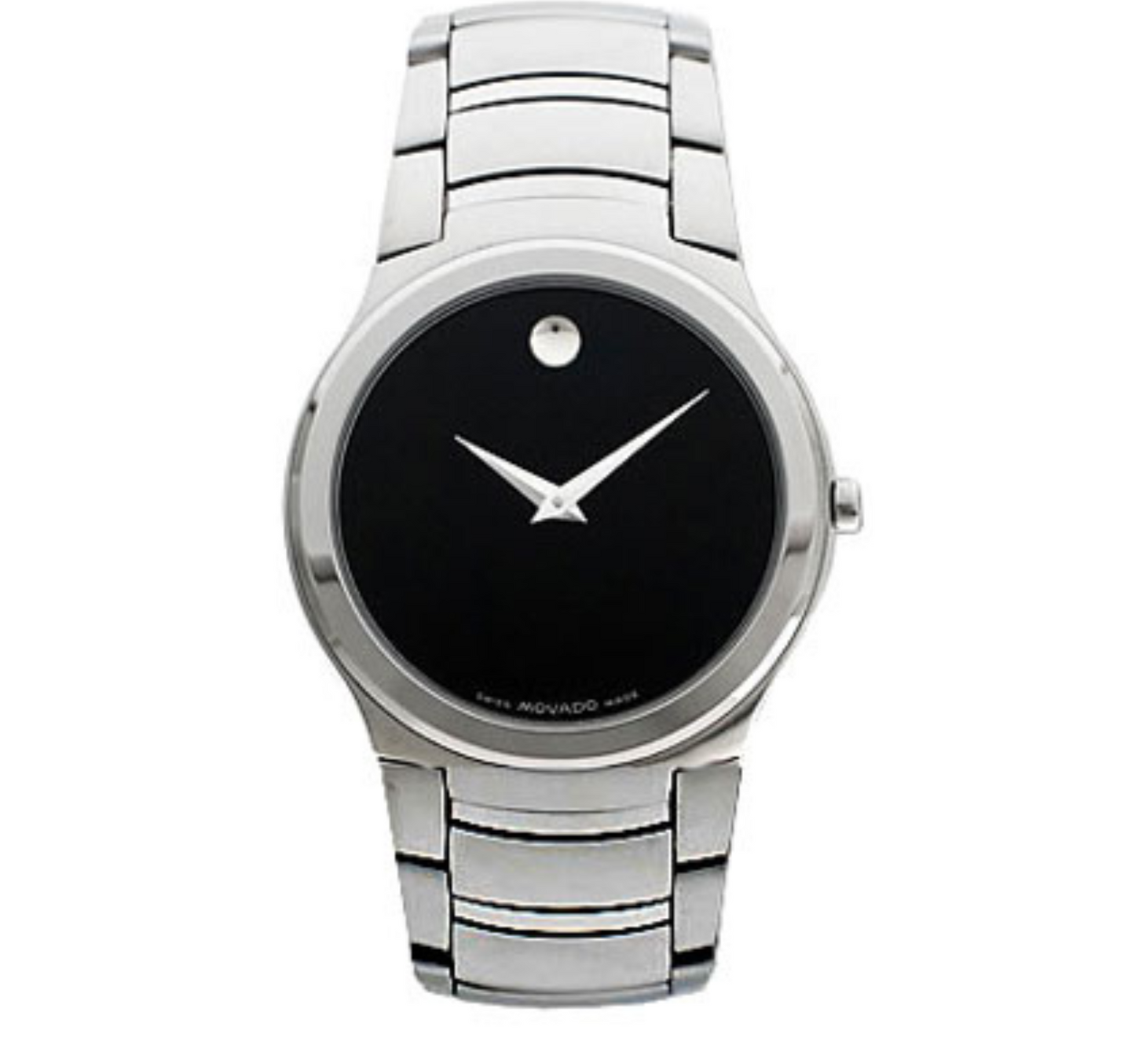 MOVADO KARDELO QUARTZ BLACK DIAL MEN’S WATCH ITEM NO. 0605478